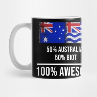 50% Australian 50% Biot 100% Awesome - Gift for Biot Heritage From British Indian Ocean Territory Mug